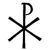Taufsymbol - Christusmonogramm