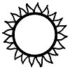 Taufsymbol - Sonne